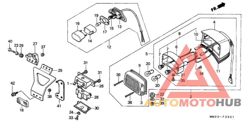 Taillight unit ass`y
