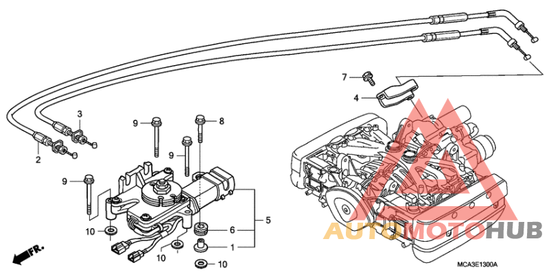 Reverse shift actuator