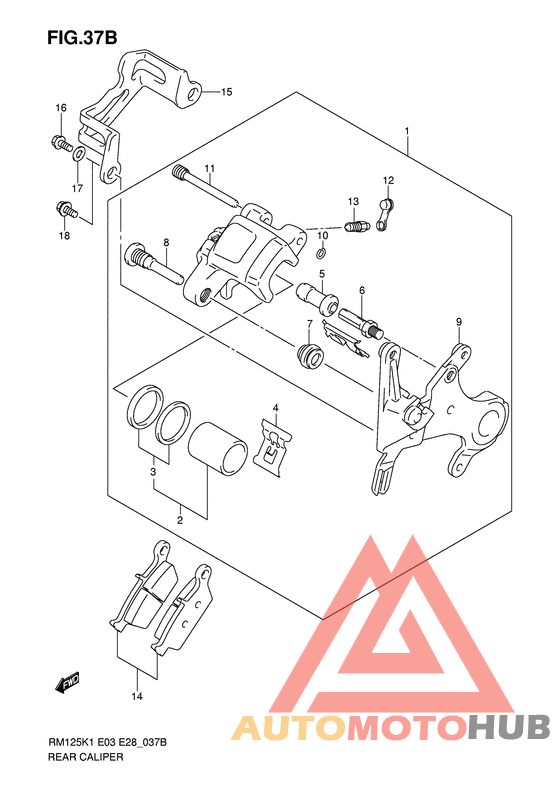 Задний суппорт