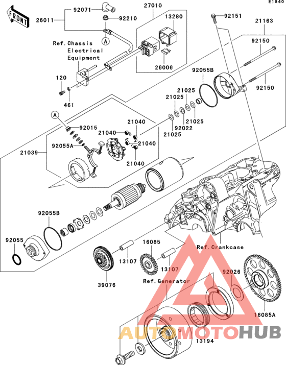 Starter motor(-er650ae046804)