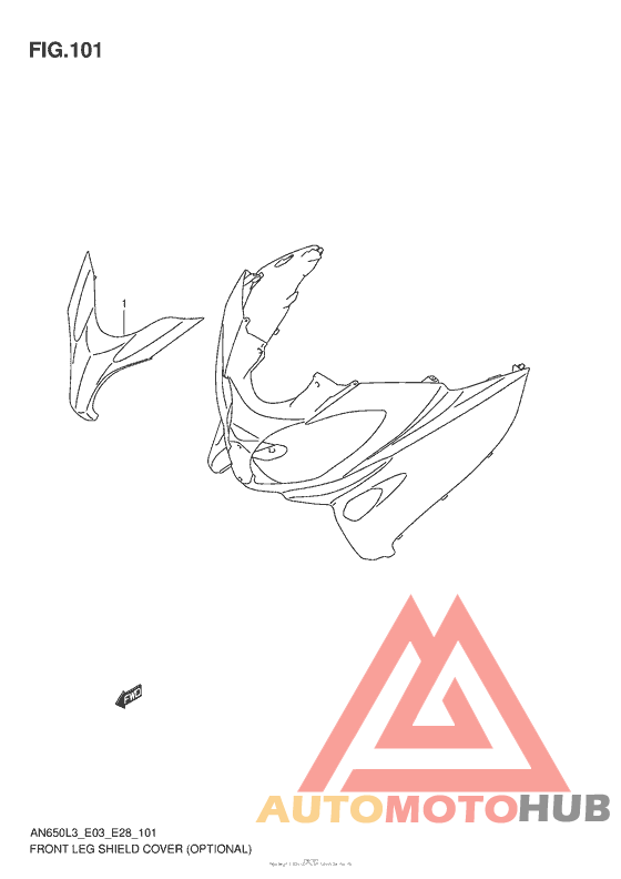 Front Leg Shield Cover (Optional)