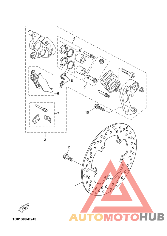 Передний суппорт