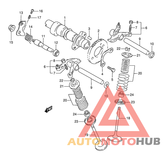 Распределительный вал-клапаны