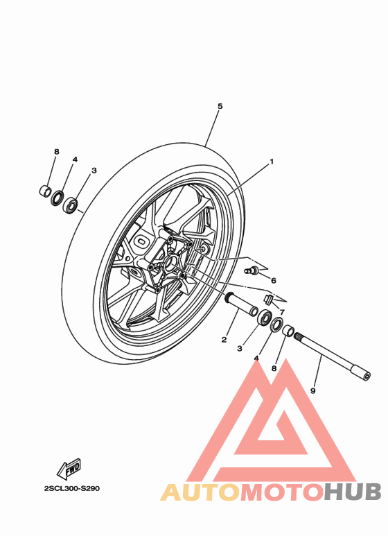 Переднее колесо