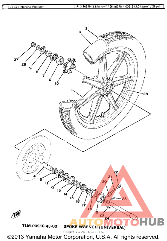 Переднее колесо