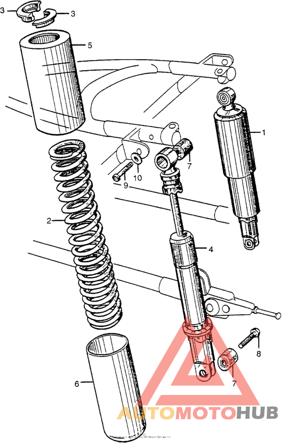 Задние амортизаторы