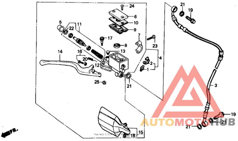Front brake master cylinder 86-91