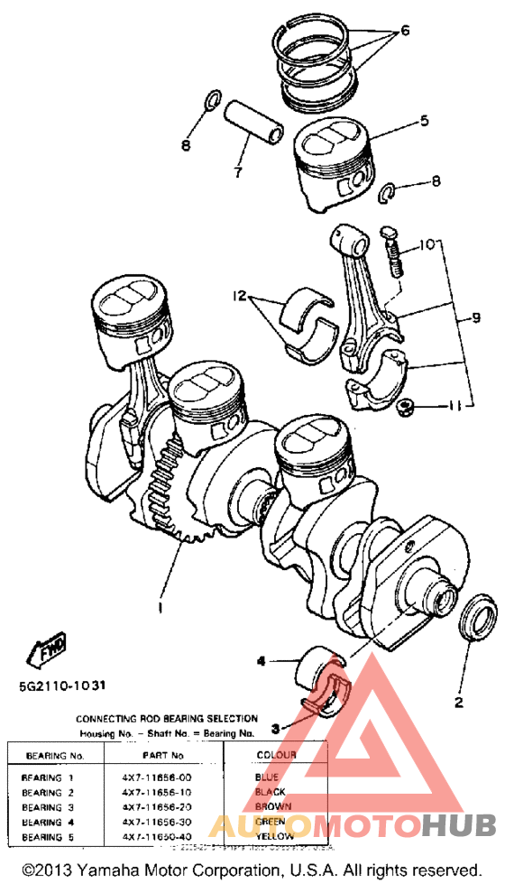 Crankshaft-piston