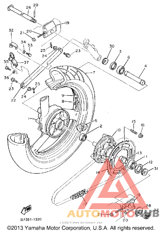 Переднее колесо