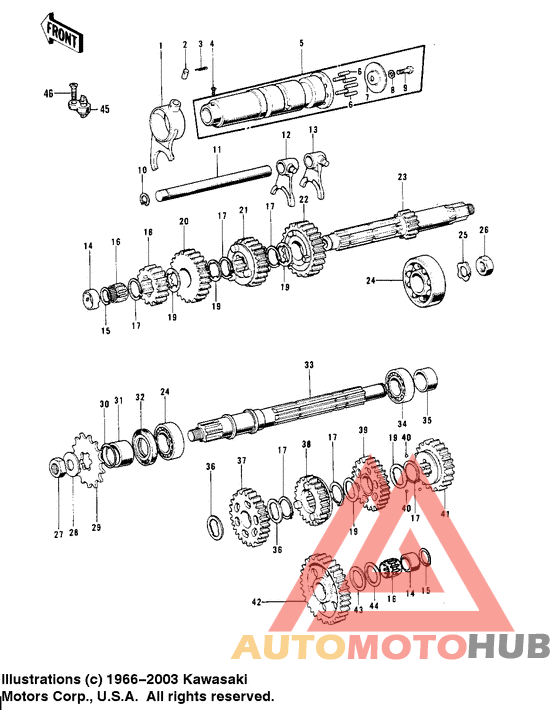 Transmission/change drum