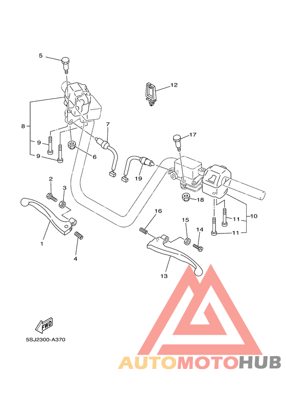 Handle switch. lever