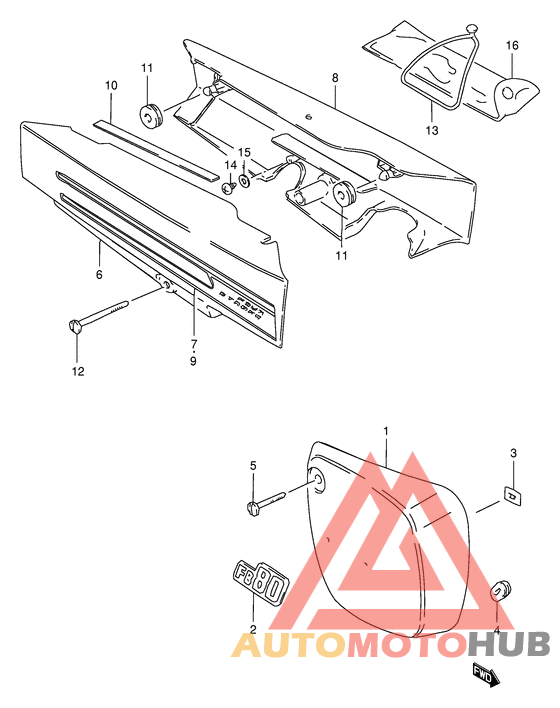 Обтекатель задний