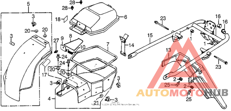 Задний бампер