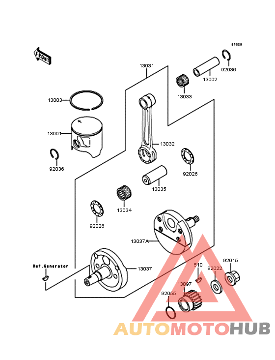 Crankshaft/piston