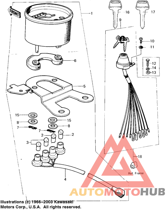 Meters/ignition switch