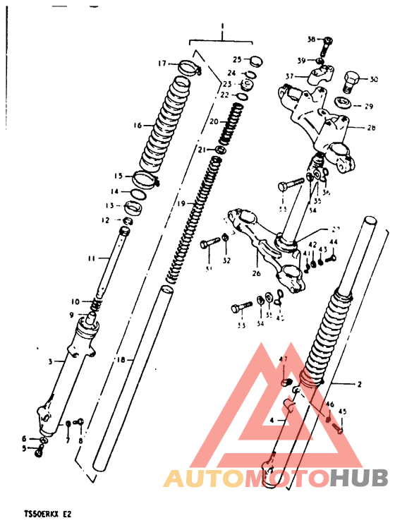 Вилка передней оси