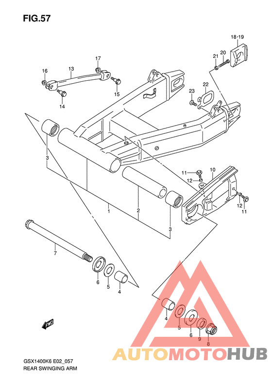 Rear swingingarm