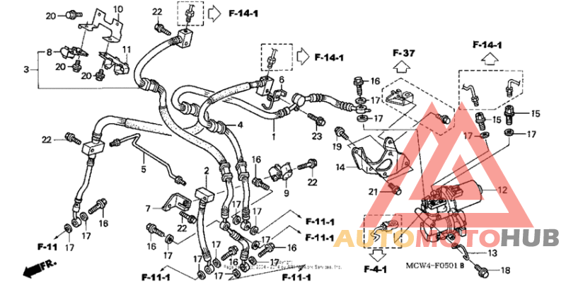 Тормозные шланги передние
