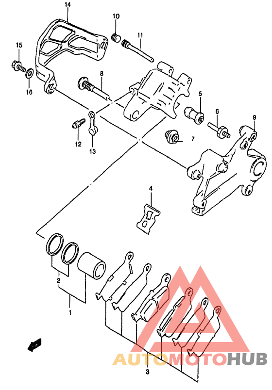 Задний суппорт