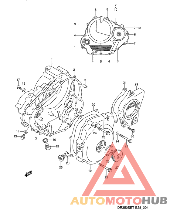 Crankcase cover ass`y  (v