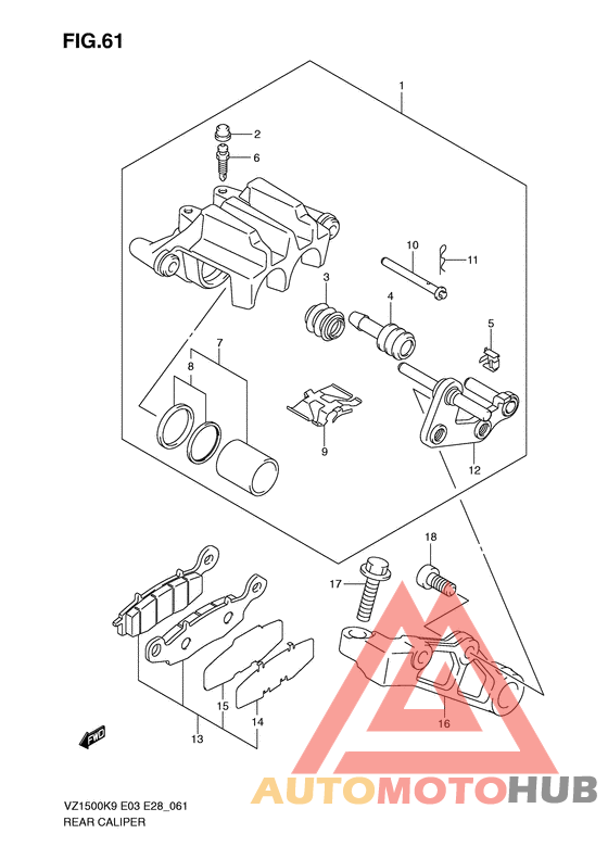 Задний суппорт