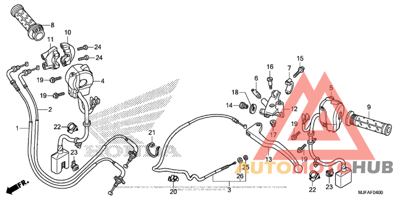 Handle Lever + Switch + Cable (1)