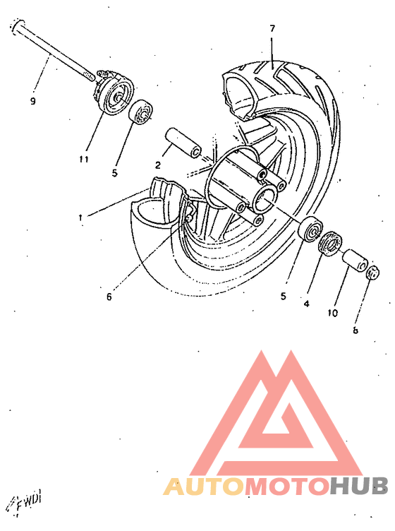 Переднее колесо