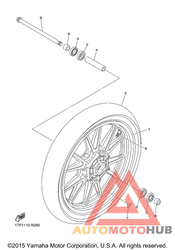 Переднее колесо