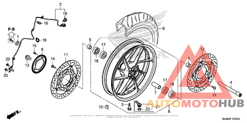 Переднее колесо