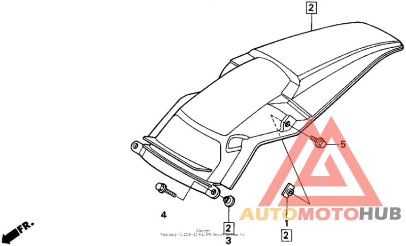 Задний бампер