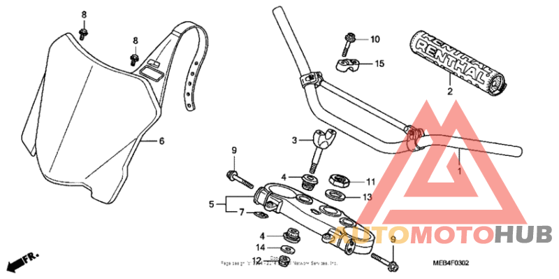 Handlebar + top bridge ('08)