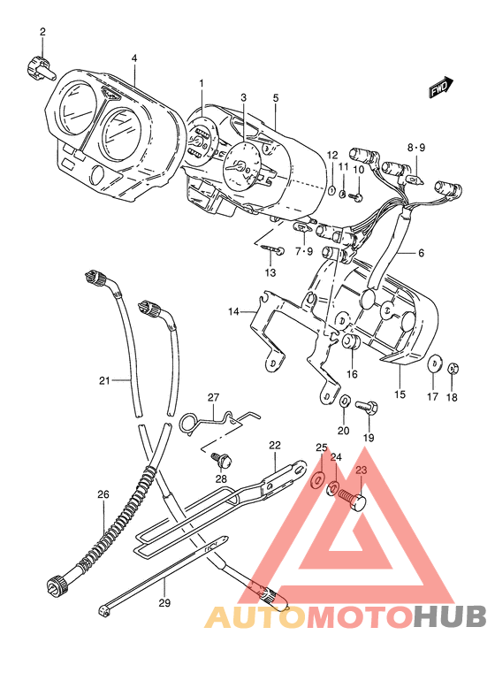 Спидометр-тахометр