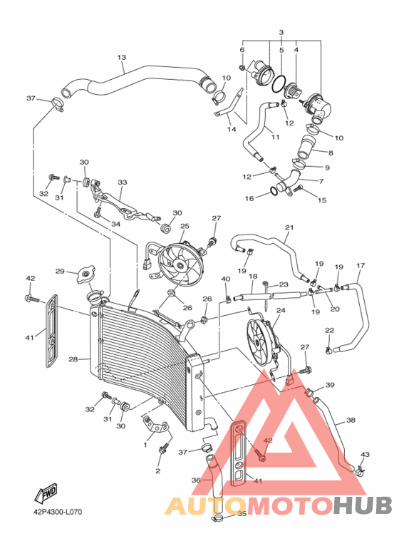 Радиатор и шланг