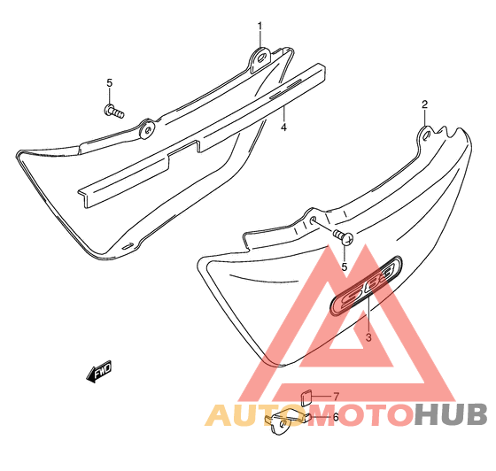 Обтекатель задний
