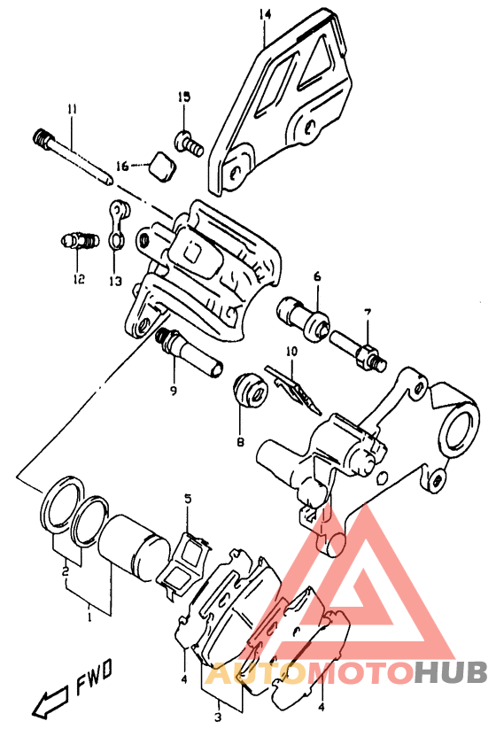 Задний суппорт