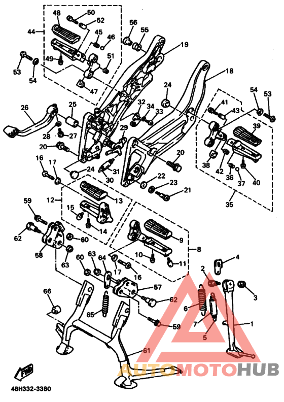 Support & repose pied