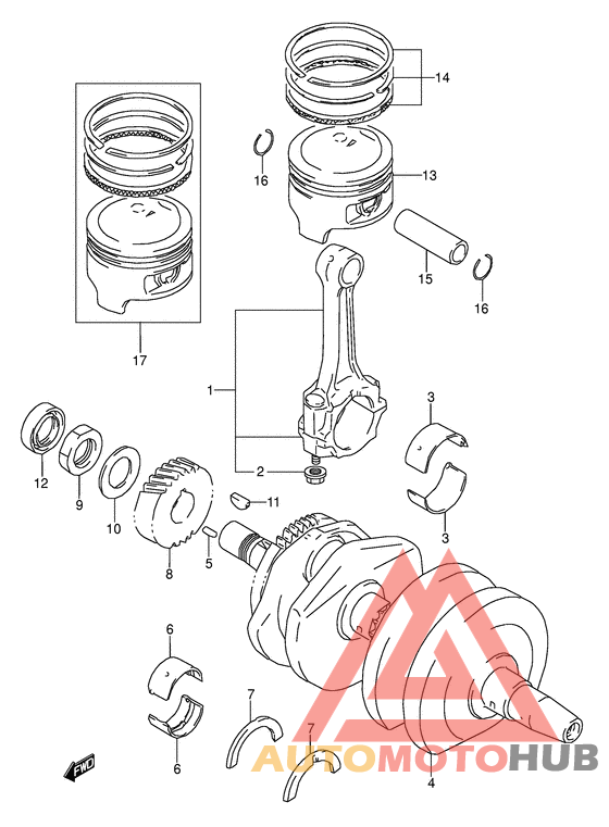 Вал коленчатый