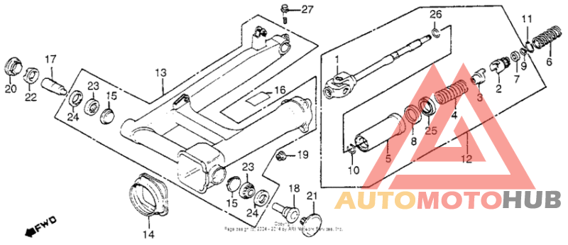 Swingarm + drive shaft
