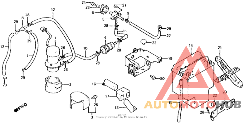 Battery + fuel pump
