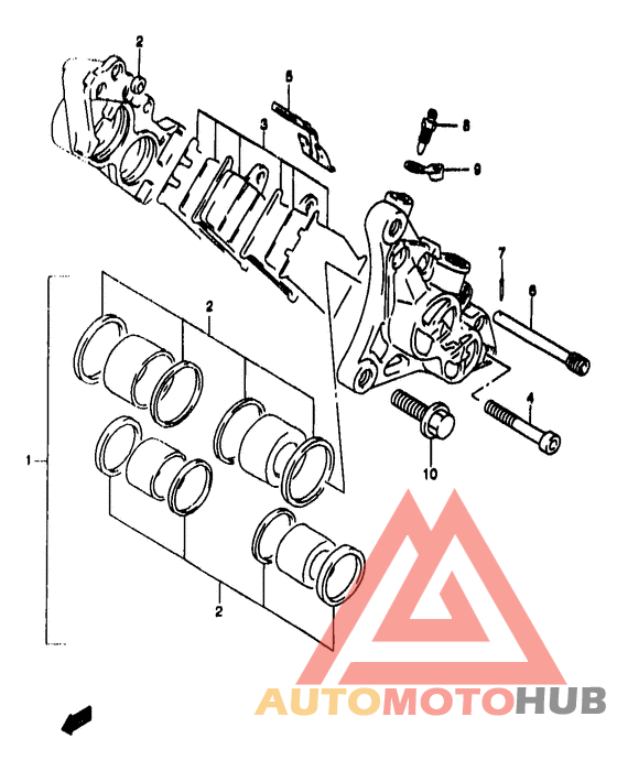 Передний суппорт