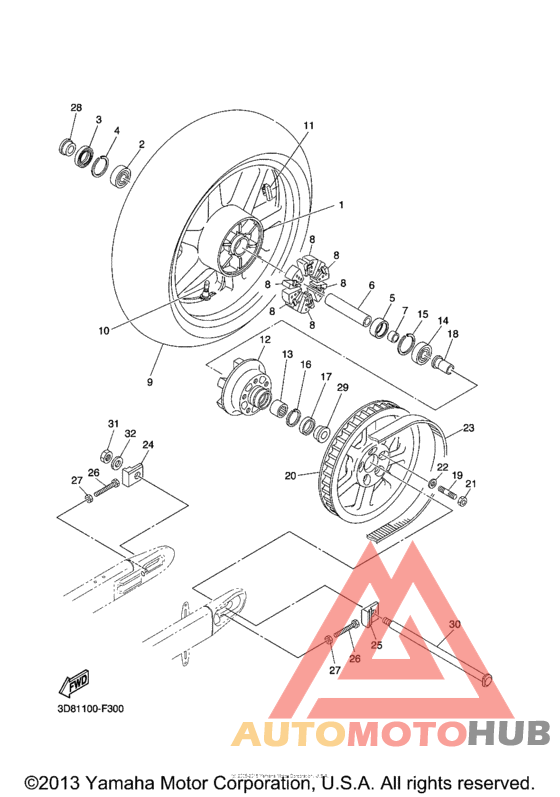 Переднее колесо