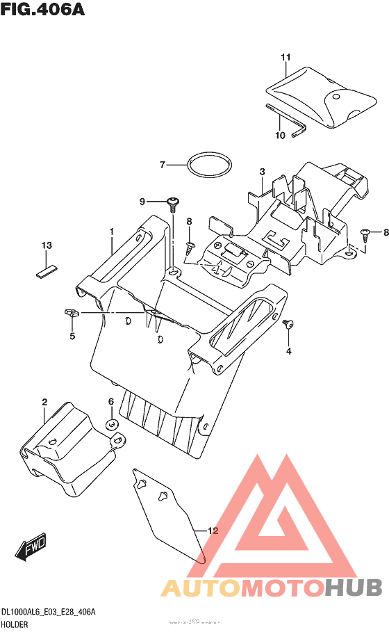 Holder (Dl1000Al6 E03)