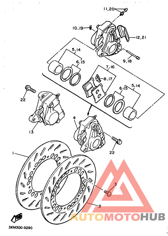 Front brake. caliper