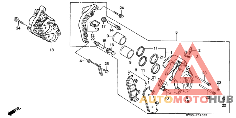 Передний суппорт