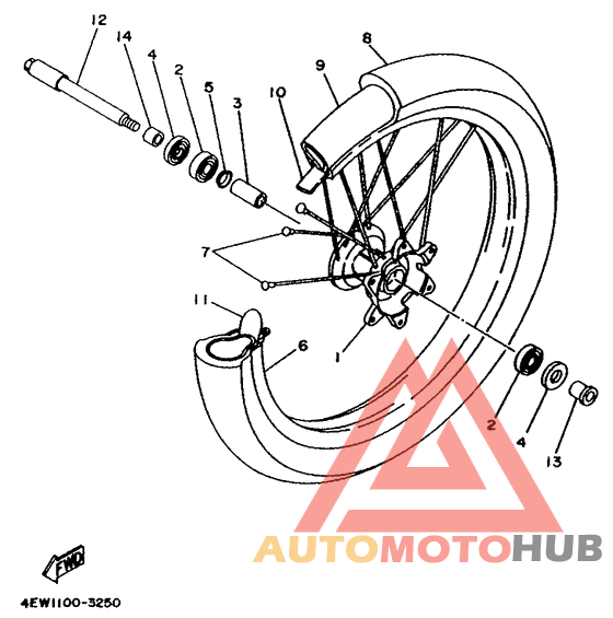 Переднее колесо