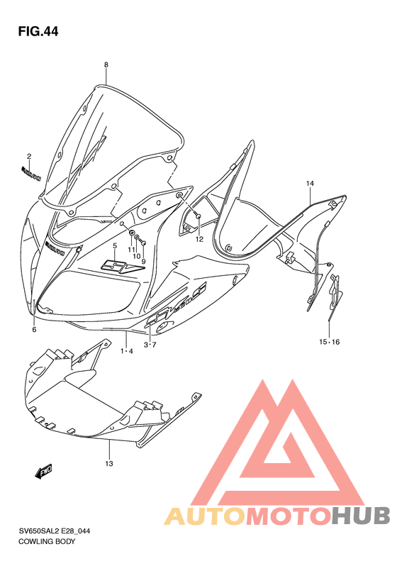 Cowling body