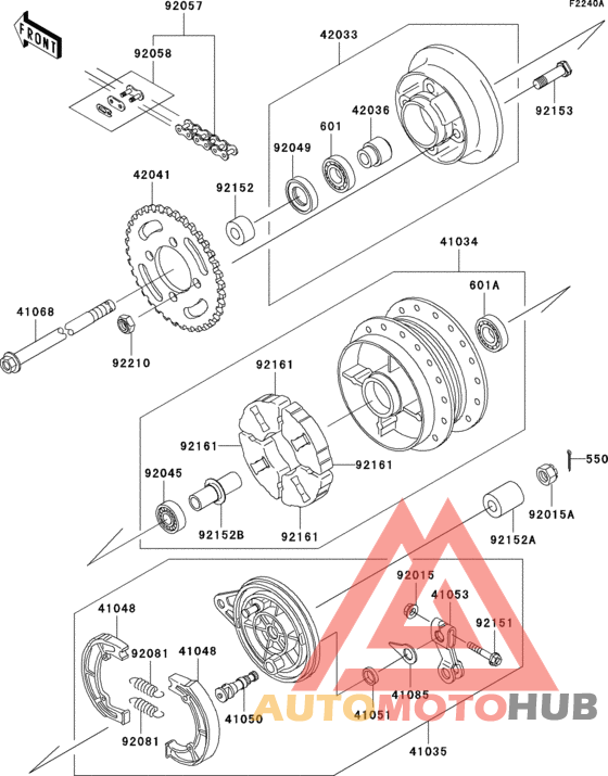 Rear hub(a4)