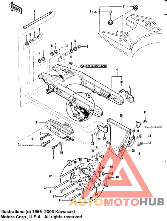 Swing arm/chain cover