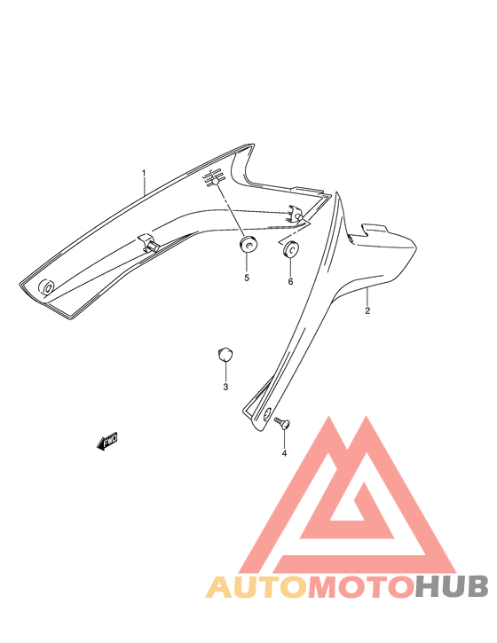 Обтекатель задний