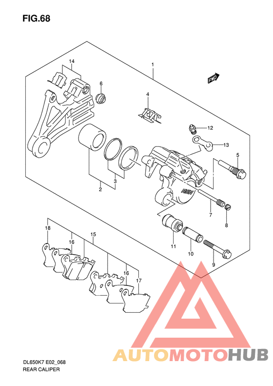 Задний суппорт